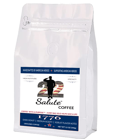 22 Salute Spirits & Coffee 1776 Dark Roast Blend Ground - 12oz