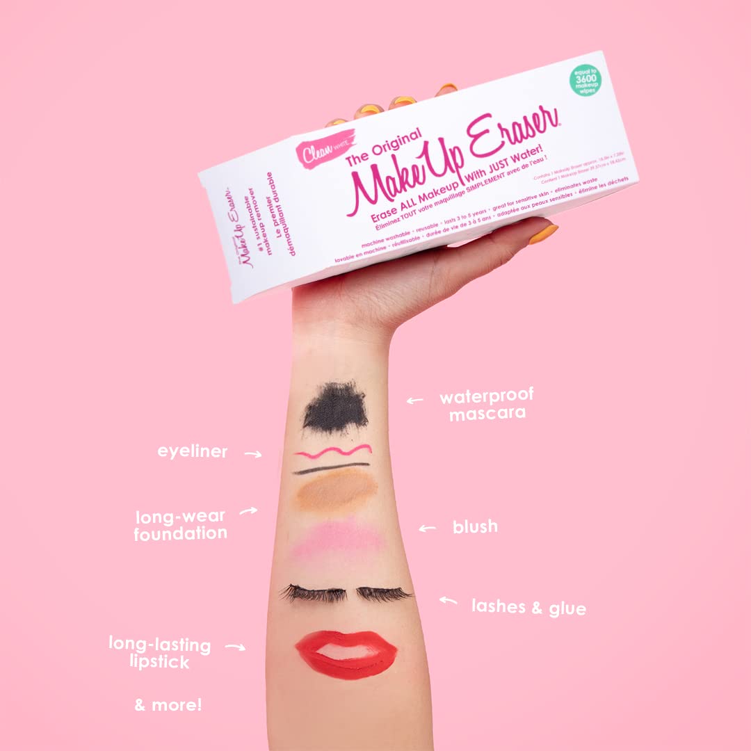 El borrador de maquillaje original Clean White