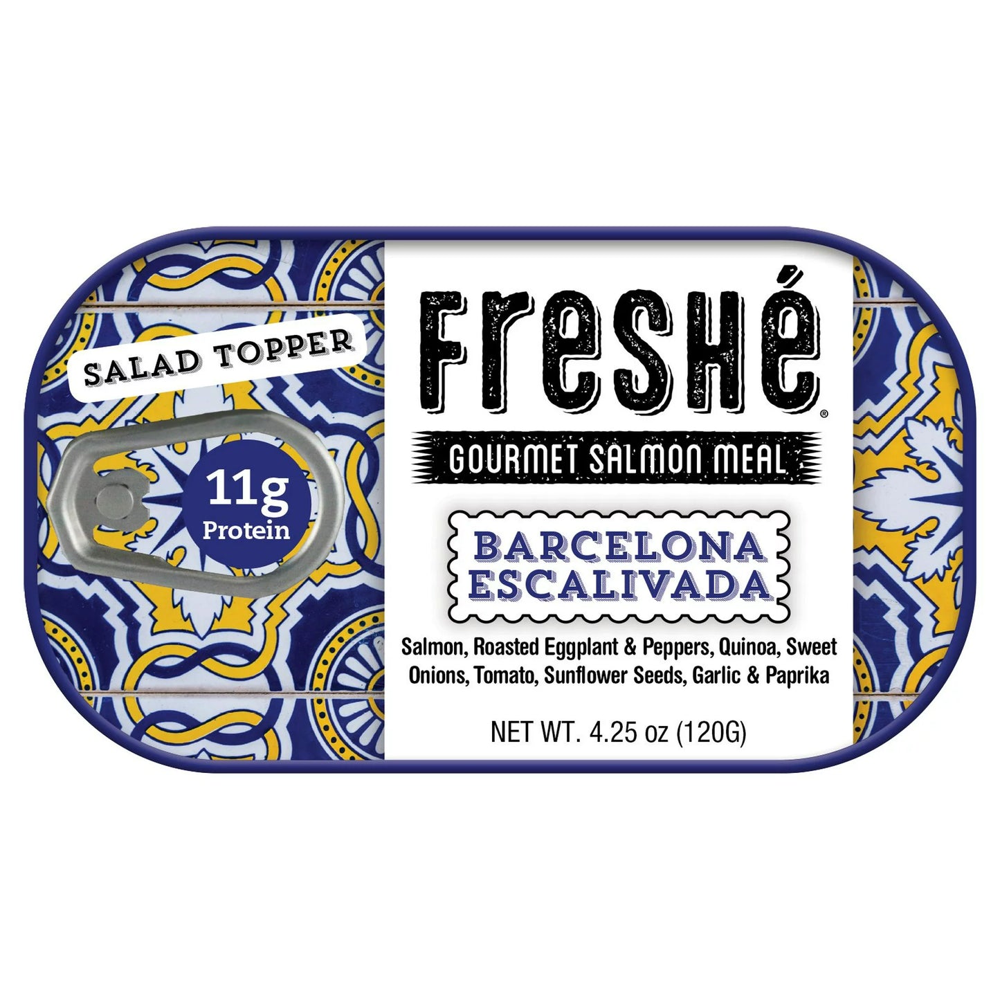 Freshé Gourmet Canned Salmon Barcelona Escalivada
