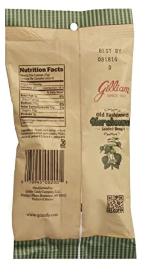 Gilliam Horehound Sanded Drops 70070945102205
