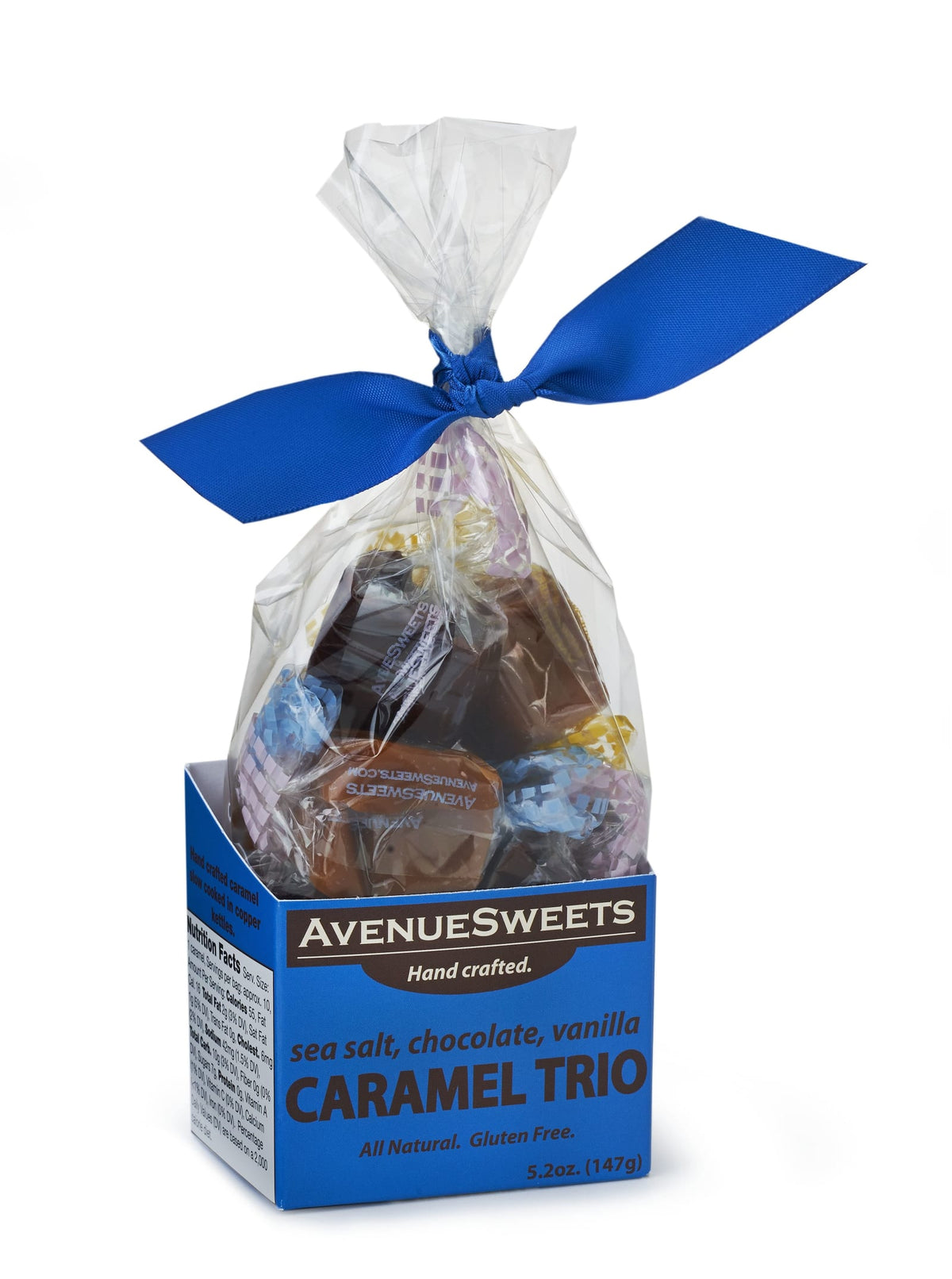 AvenueSweets Caramels Trio 5.2oz (Golden/Sea Salt/Choc)