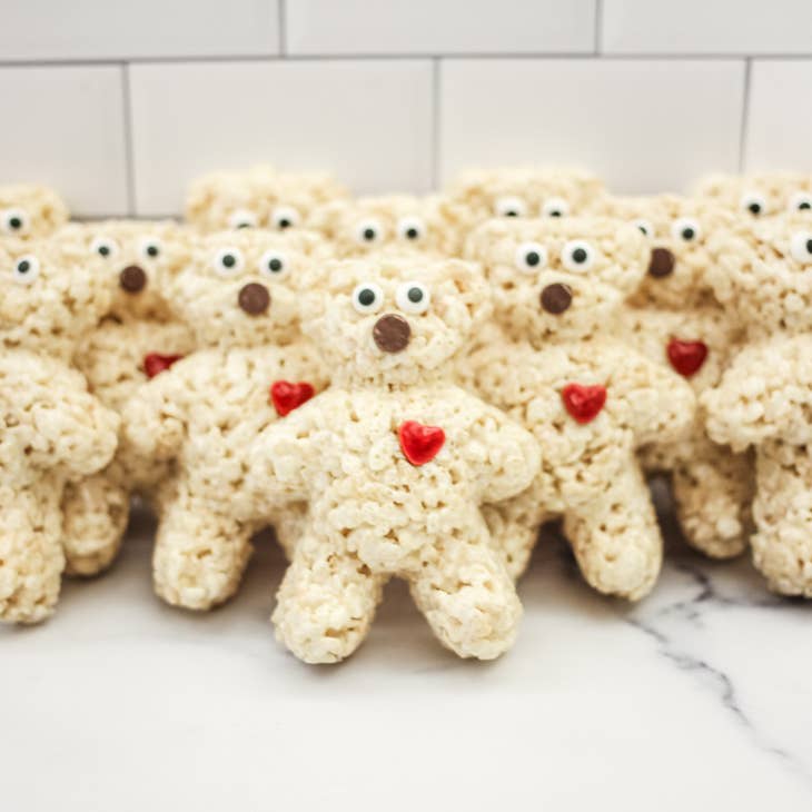 Valentine's Day Bear Rice Crispie Treats