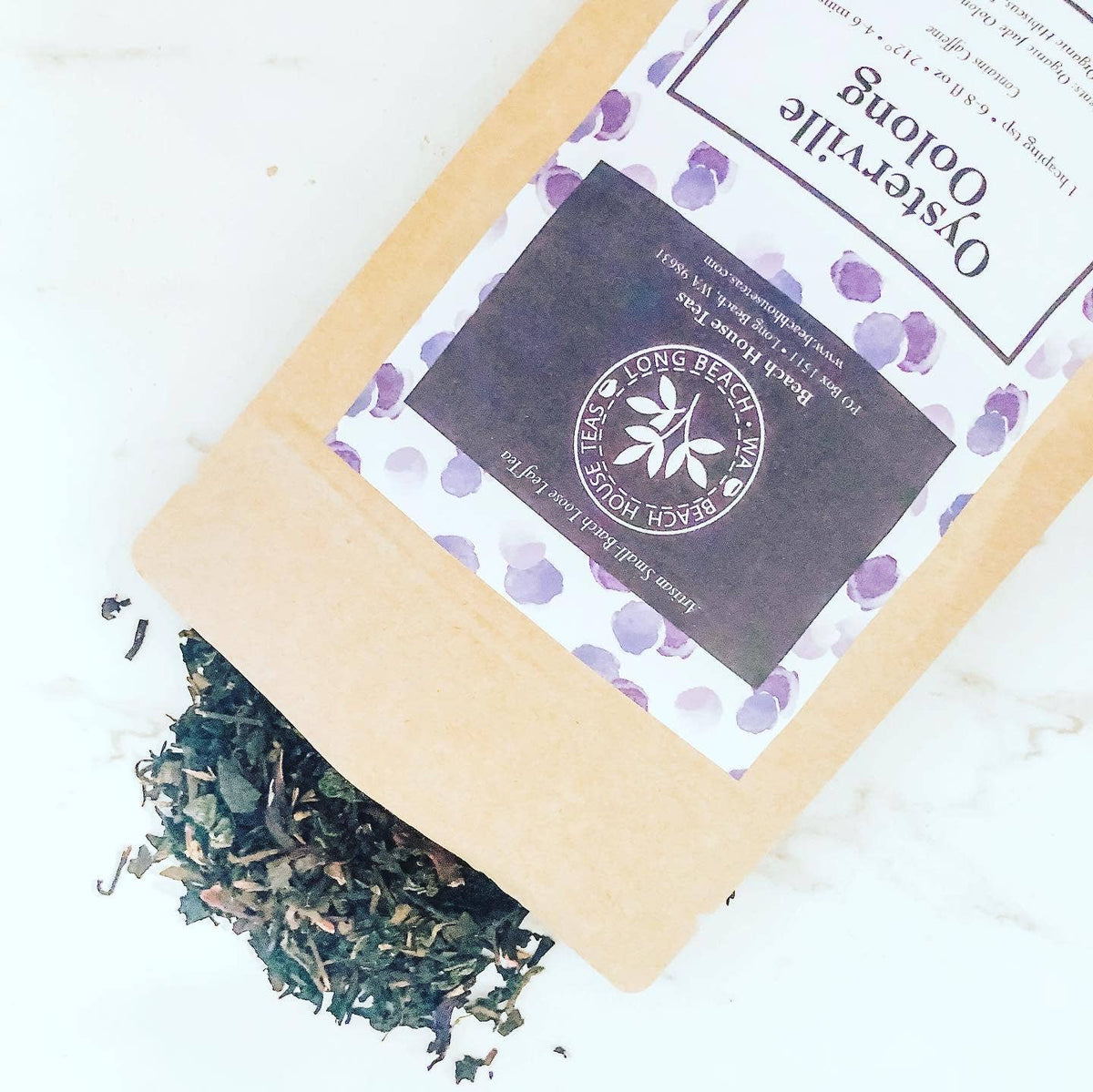 Beach House Teas 2 oz Artisan Small Batch Loose Leaf Tea - Oysterville Oolong
