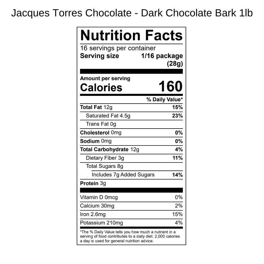 Dark Chocolate Bark 12992