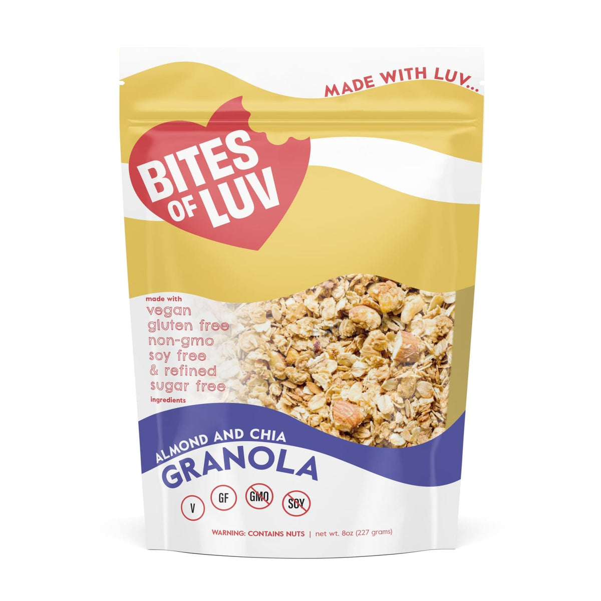 Bites of Luv Almond Chia Granola