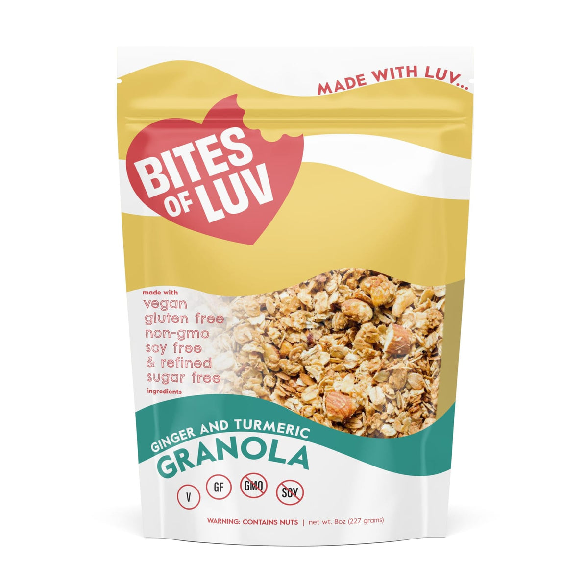 Bites of Luv Ginger Turmeric Granola