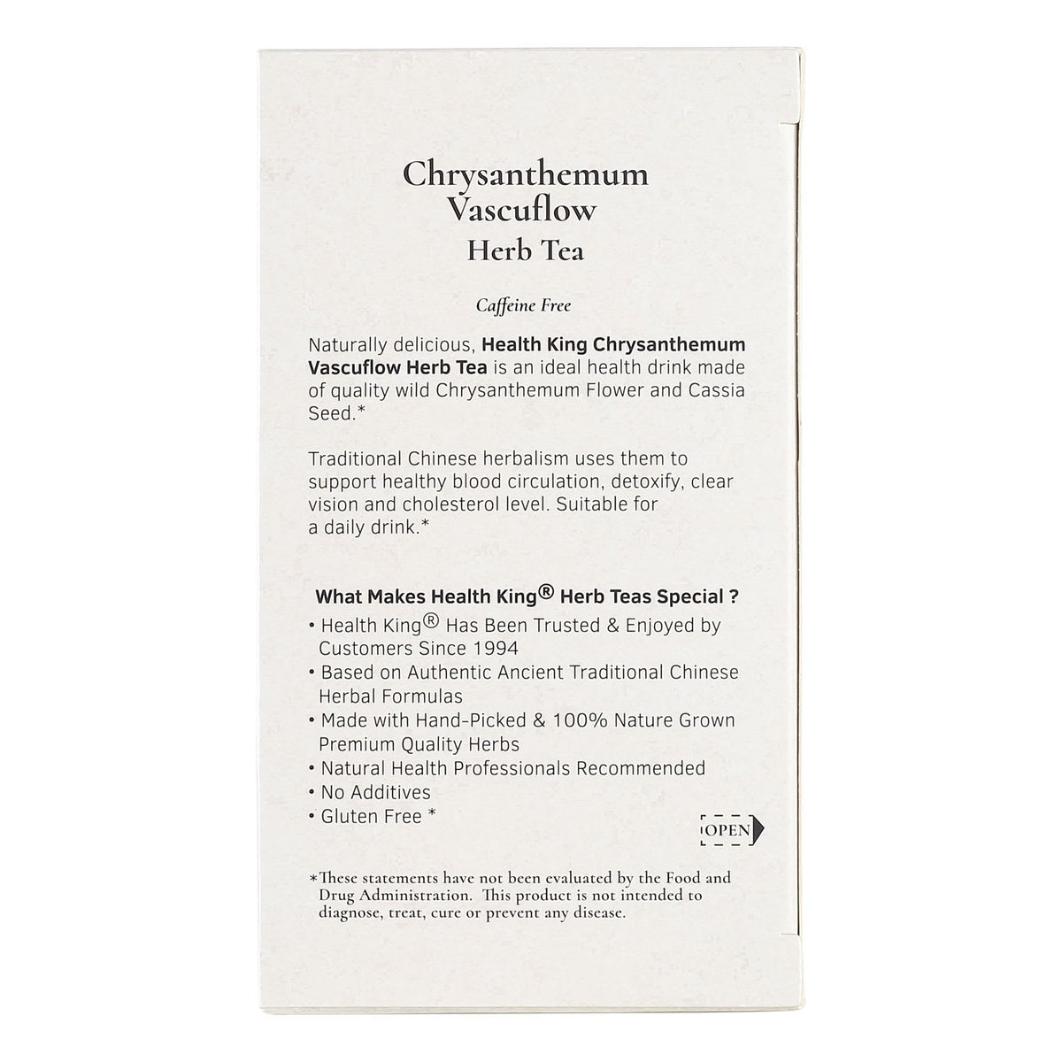 Chrysanthemum Vascuflow Herb Tea