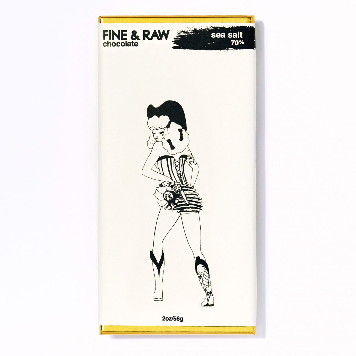Fine & Raw Chocolate Brooklyn Bonnie Collection - 2oz, Sea Salt