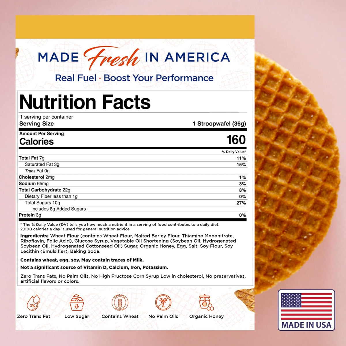 Honey Booster Energy Waffle HB40
