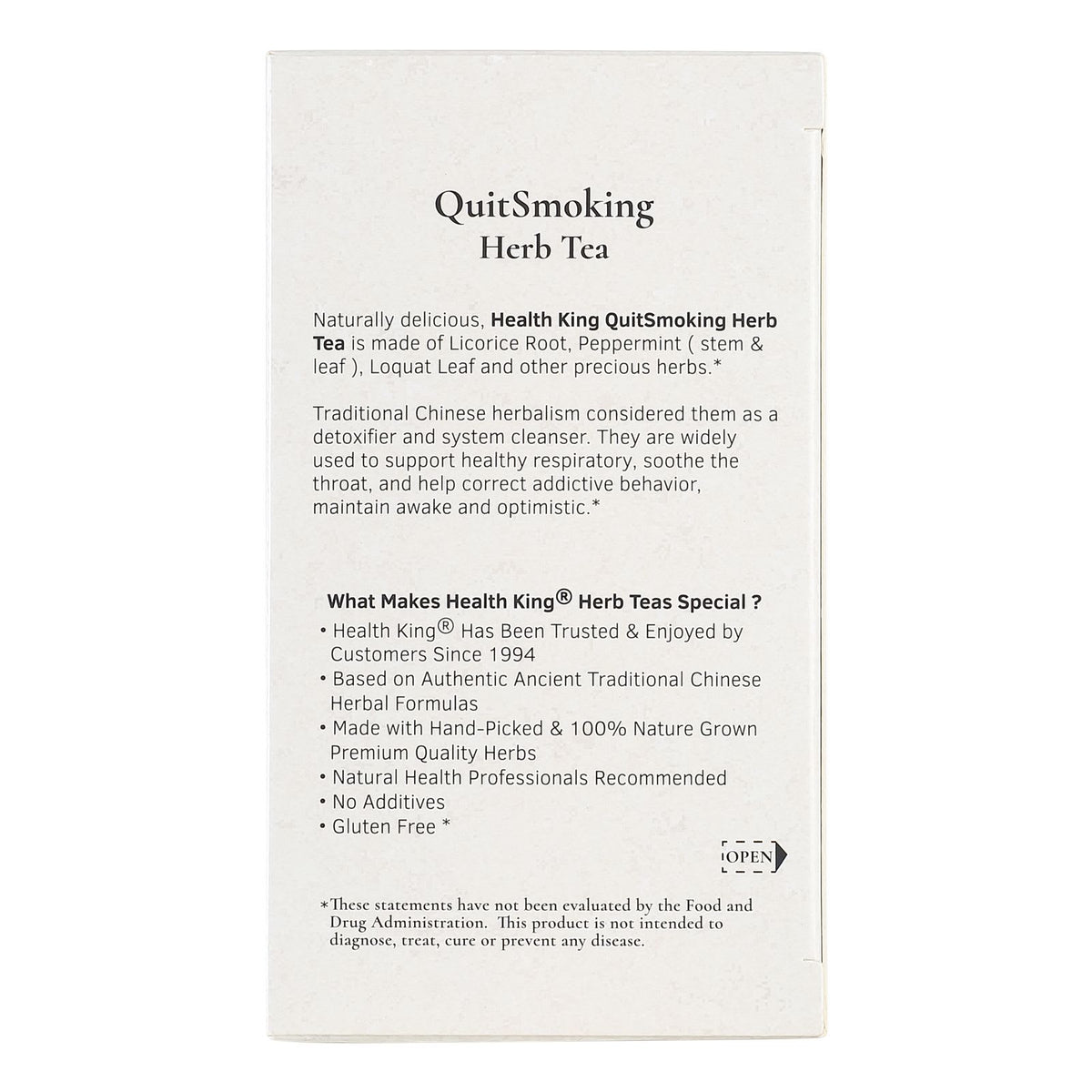 Quit Smoking Herb Tea