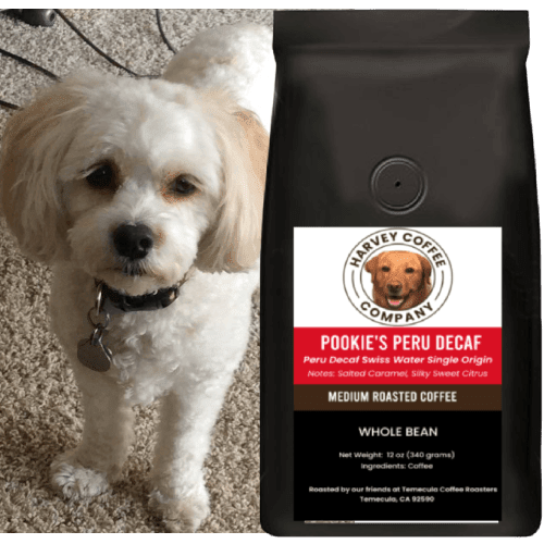 Harvey Coffee Company Pookie's Peru Decaf Organic Coffee - Whole Bean