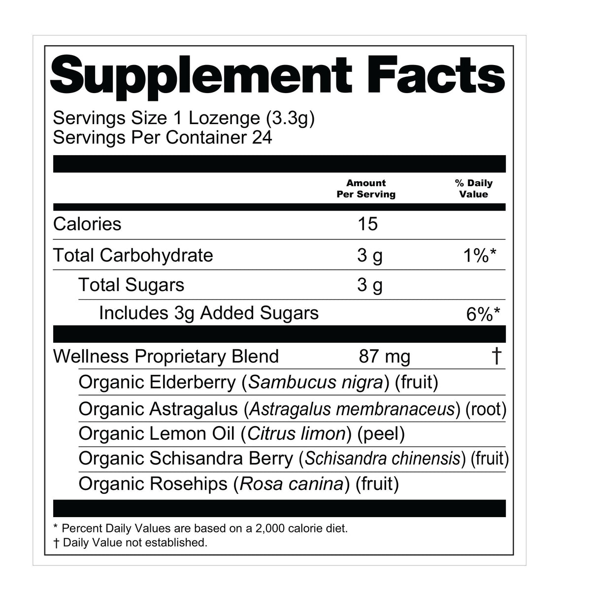 Wellness Organic Botanical Lozenges – Immune and Seasonal Support – Elderberry, Schisandra, Lemon, Rosehips – Gluten-Free, Non-GMO, Vegan* ECSBWS009 - 4