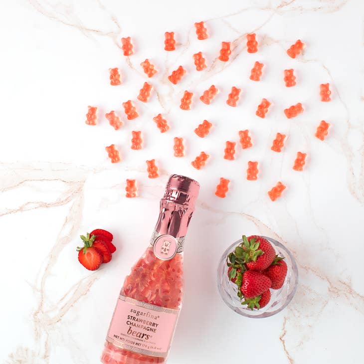 Strawberry Champagne Bears Celebration Bottle - 6.0 oz R3902