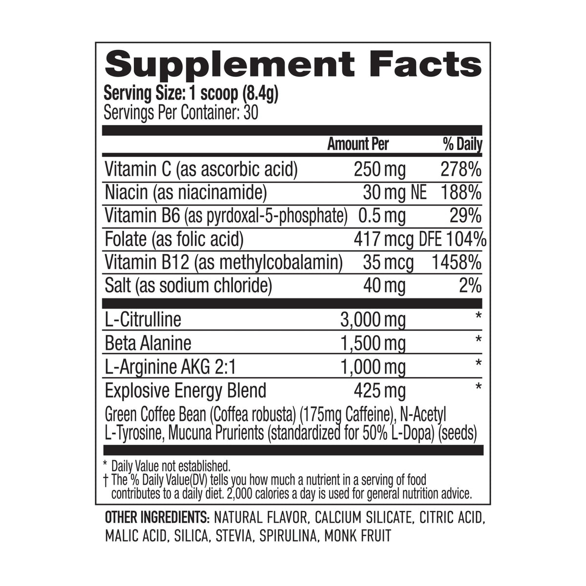 APEX PRE Endurance, Pre-workout & Clean Energy Formula APEXPREBR-1ct
