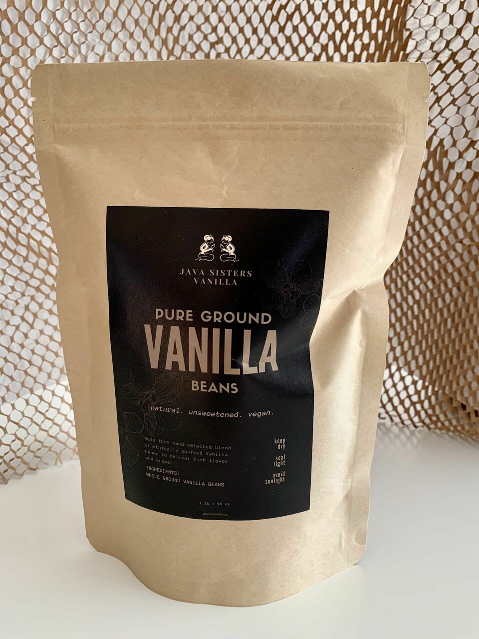 Pure Ground Vanilla Bean - Case of 1 - 1 lb
