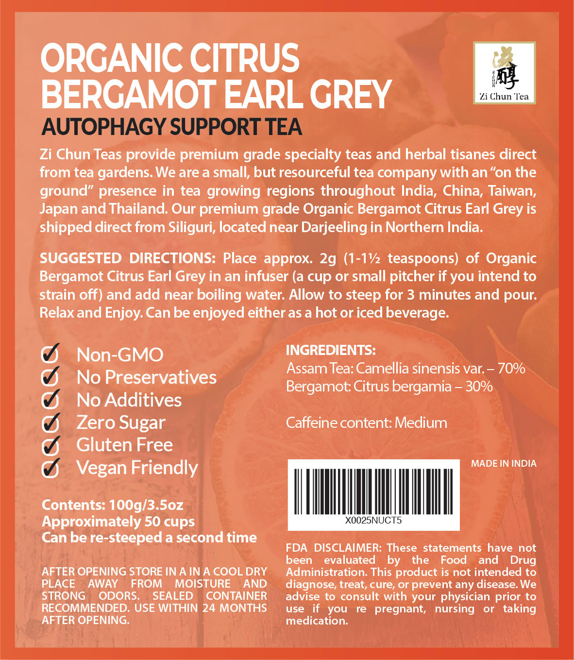 Bergamot Earl Grey LO-FEN01-I