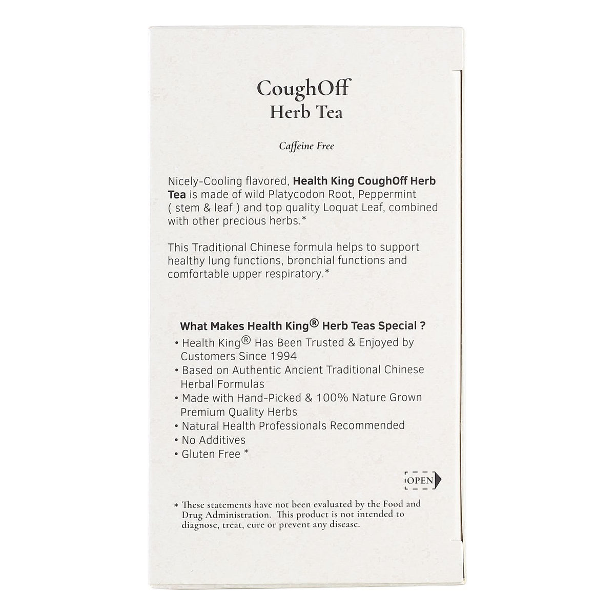 Cough Off Herb Tea