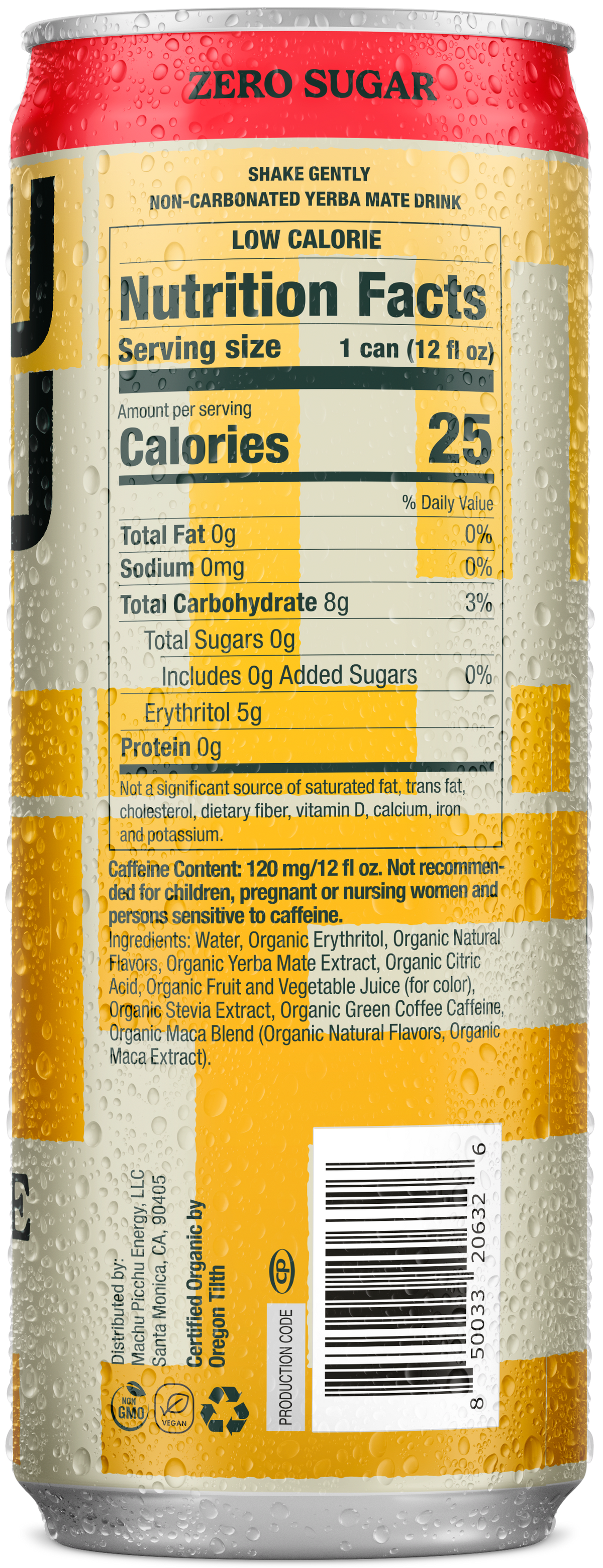 Energy Drink - Yerba Mate Zero Sugar MPYMWB12