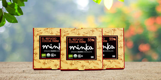 Organic Dark Chocolate Bar 55% El Refigio Farm - Single Origin Collection