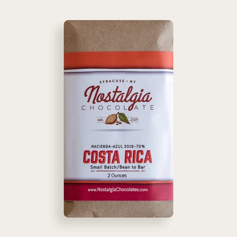 Nostalgia Chocolates Costa Rica Hacienda Azul 70%