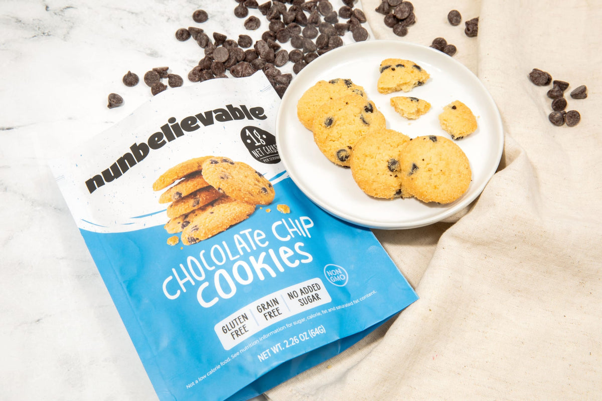 Nunbelievable Low Carb, Gluten Free Chocolate Chip Cookies NUNB-KTO-CC-006-R