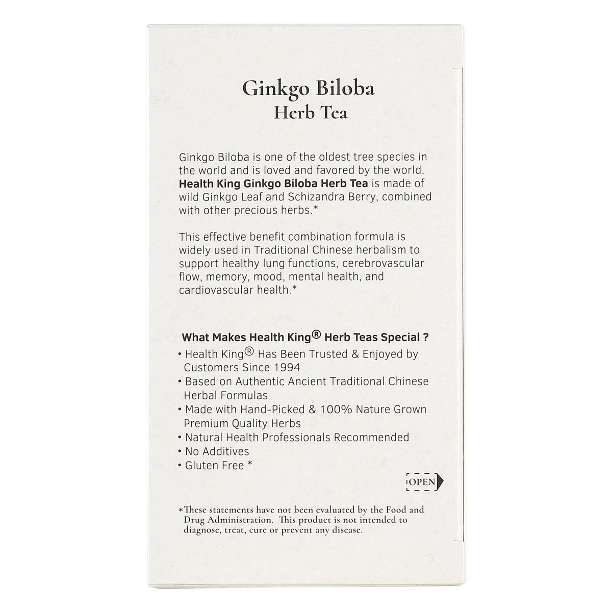 Ginkgo Biloba Herb Tea