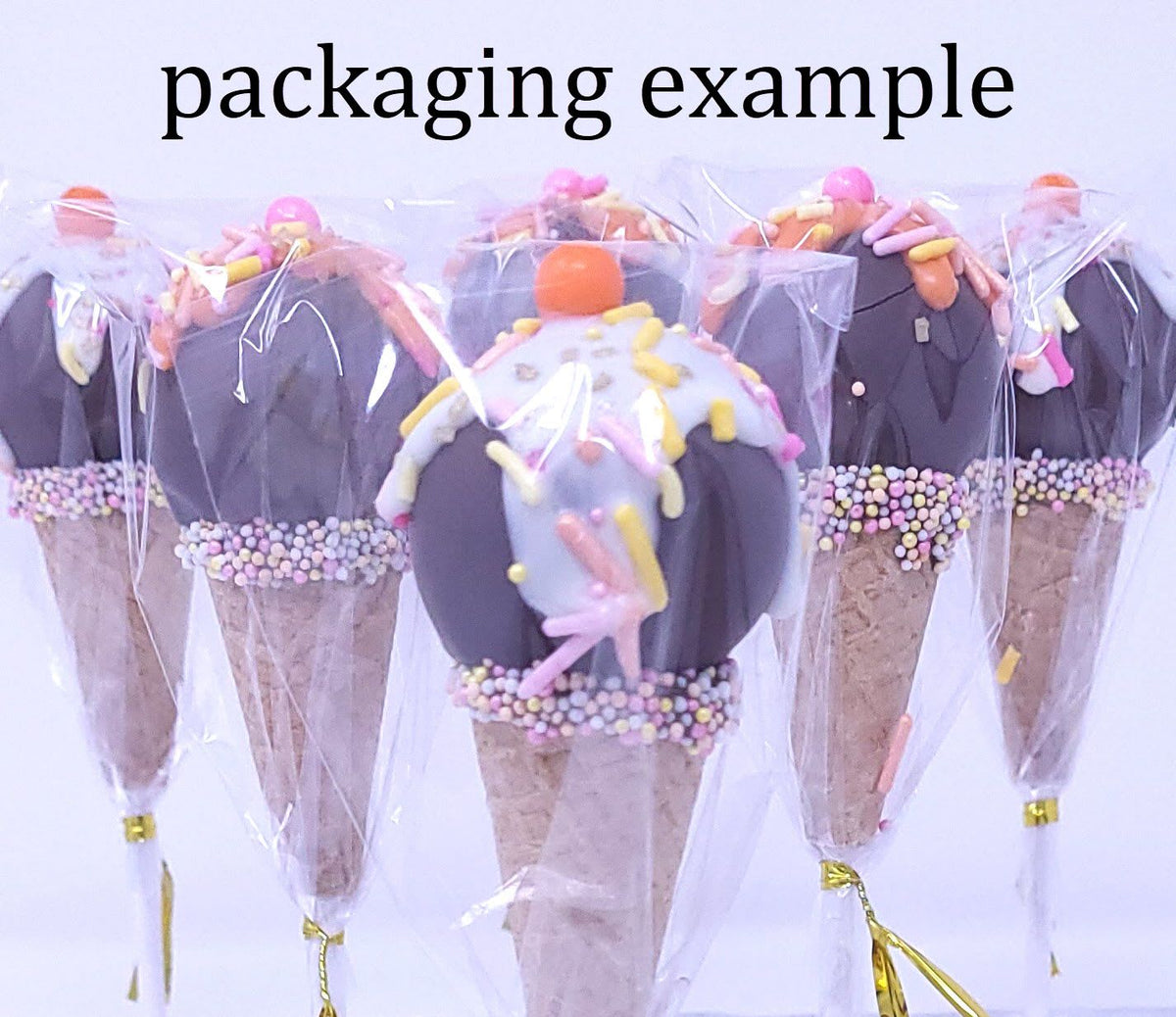 Artisanal Ice Cream Cone Cake Pops | Winter