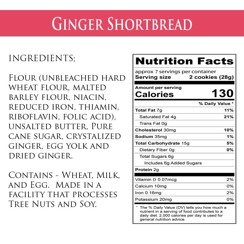 Ginger Shortbread Cookies 856917002442