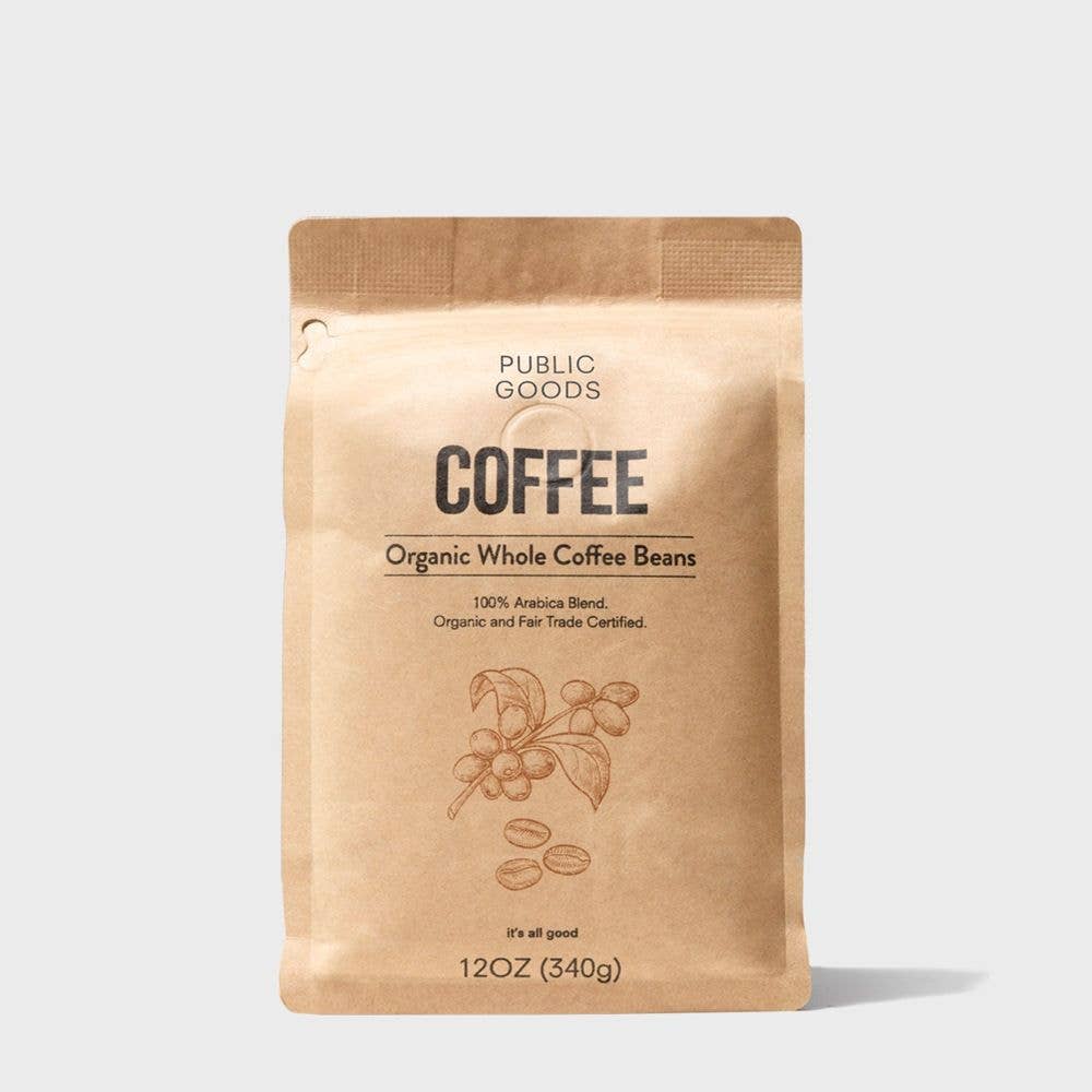 Public Goods Whole Bean Coffee 12 oz
