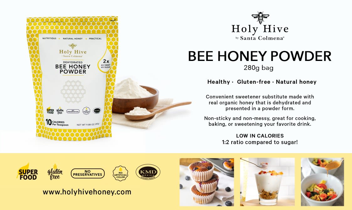 Dehydrated Bee Honey Powder, Pouch Bag, 300g BOHP01