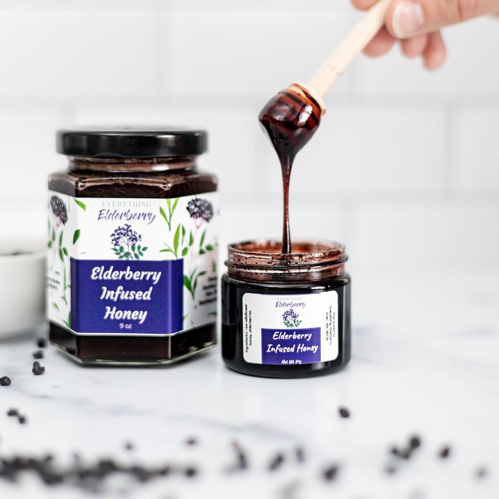 Elderberry Infused Honey