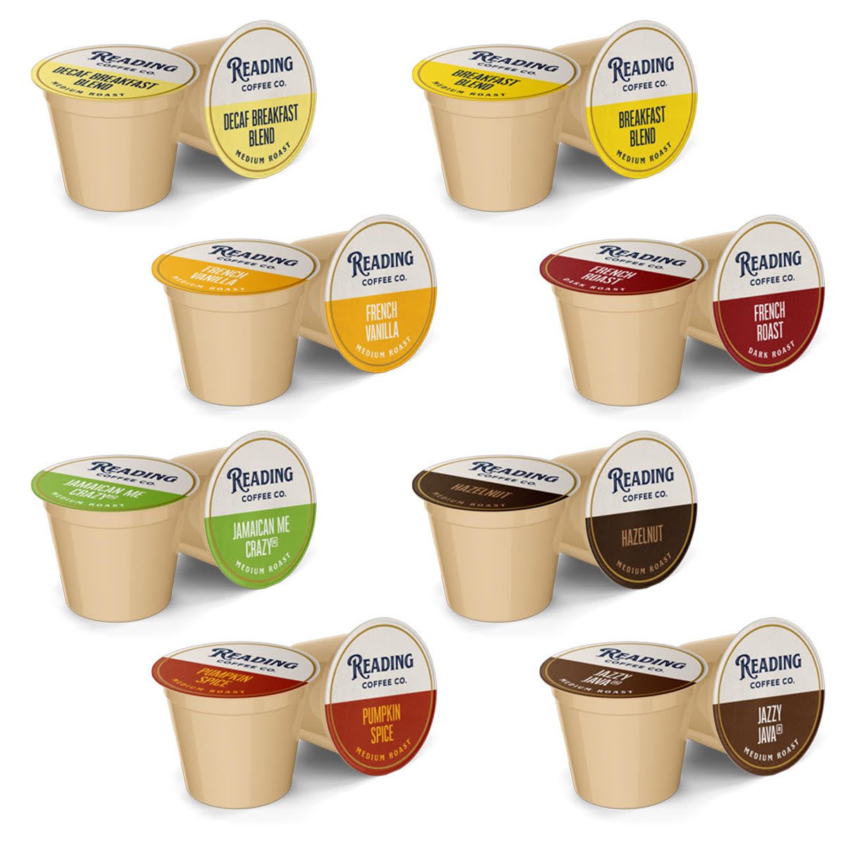 Reading Coffee Single Serve Pods - Mixed Case Variety