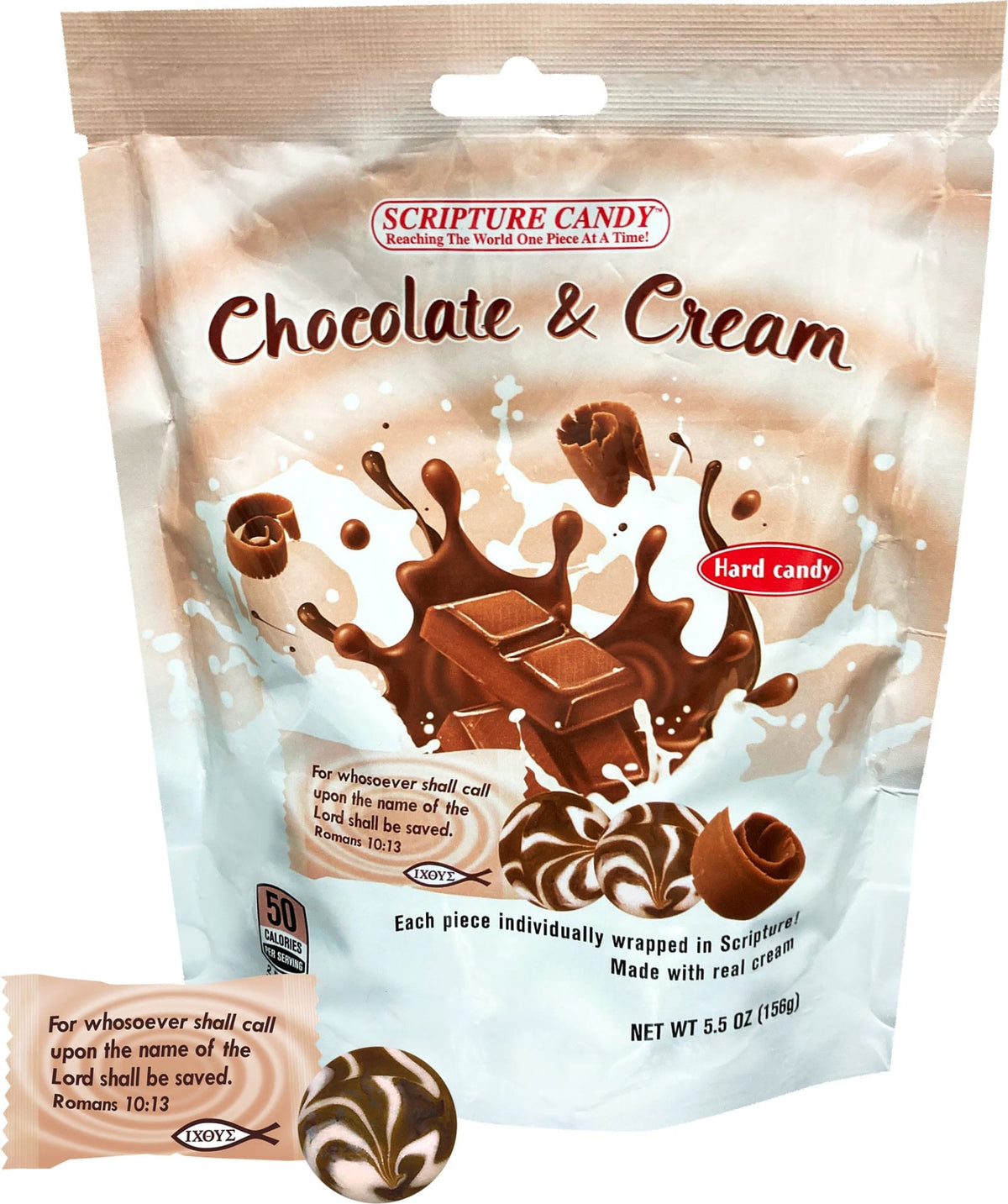 Scripture Candy Scripture Candy, Chocolate & Cream, 5.5oz Bag, 25 Pieces