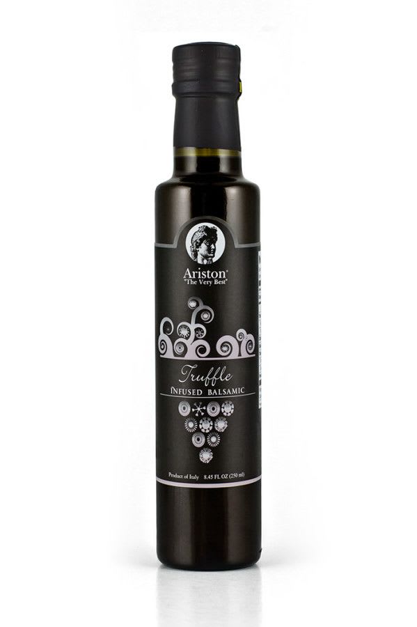 Ariston Specialties truffle infused black balsamic vinegar, 250 ml bottle
