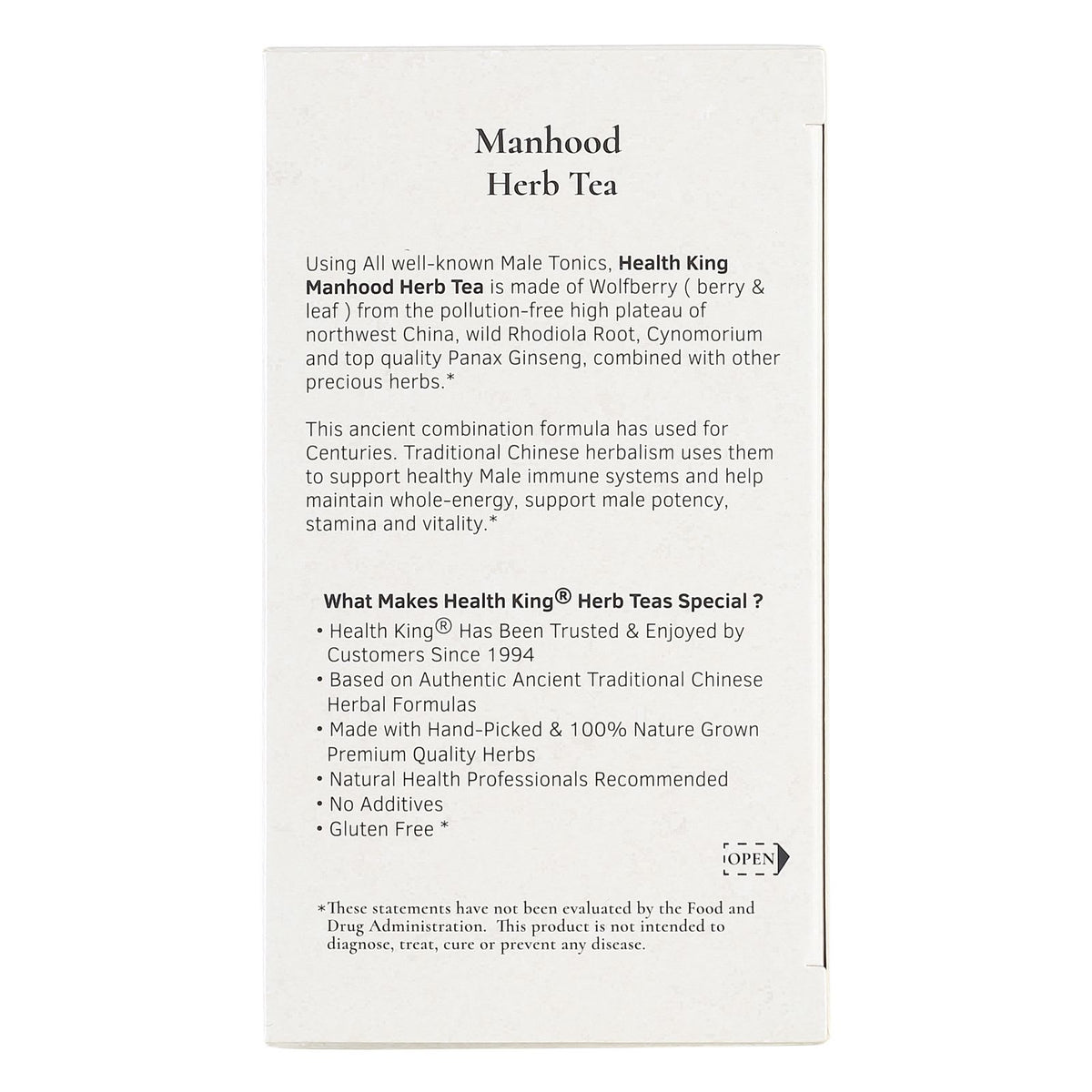 Manhood Herb Tea
