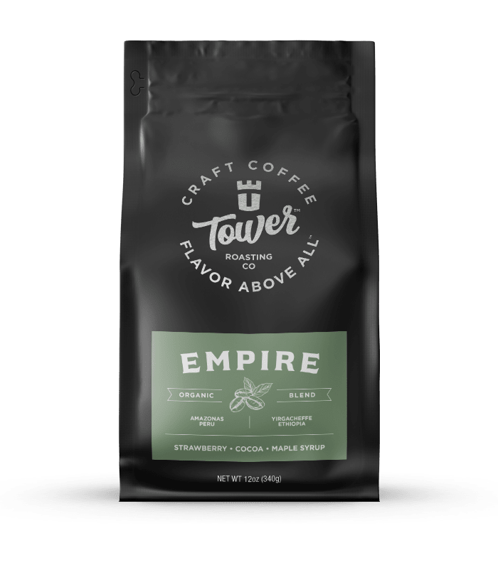 Tower Coffee Co. Tower Roasting Co. - 12oz Whole Bean - Organic Blends - Empire