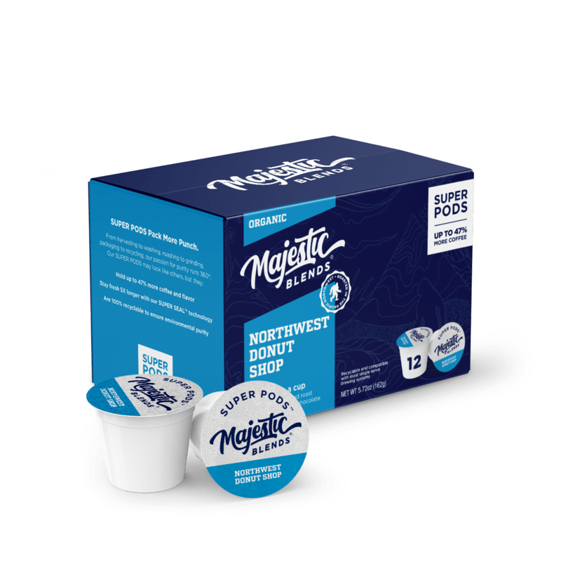 Tower Coffee Co. Majestic Blends - Super Pods - Organic Blends - 12ct, Bigfoot Dark Roa