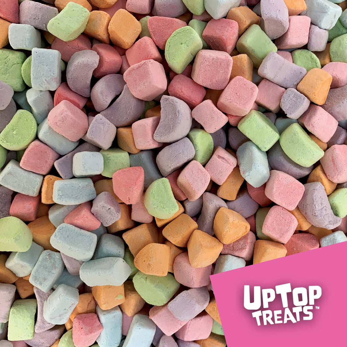 UpTop Treats Bulk Candy - Dehydrated - Fun Shapes & Colors Marshmallows