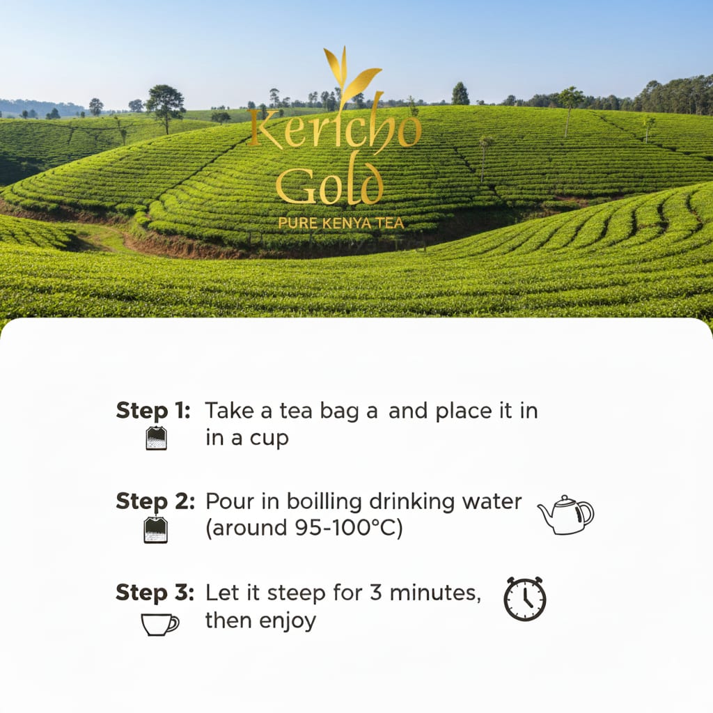Kericho English Breakfast Black Tea – 1000 Individually Wrapped Tea Bags FSTEA3