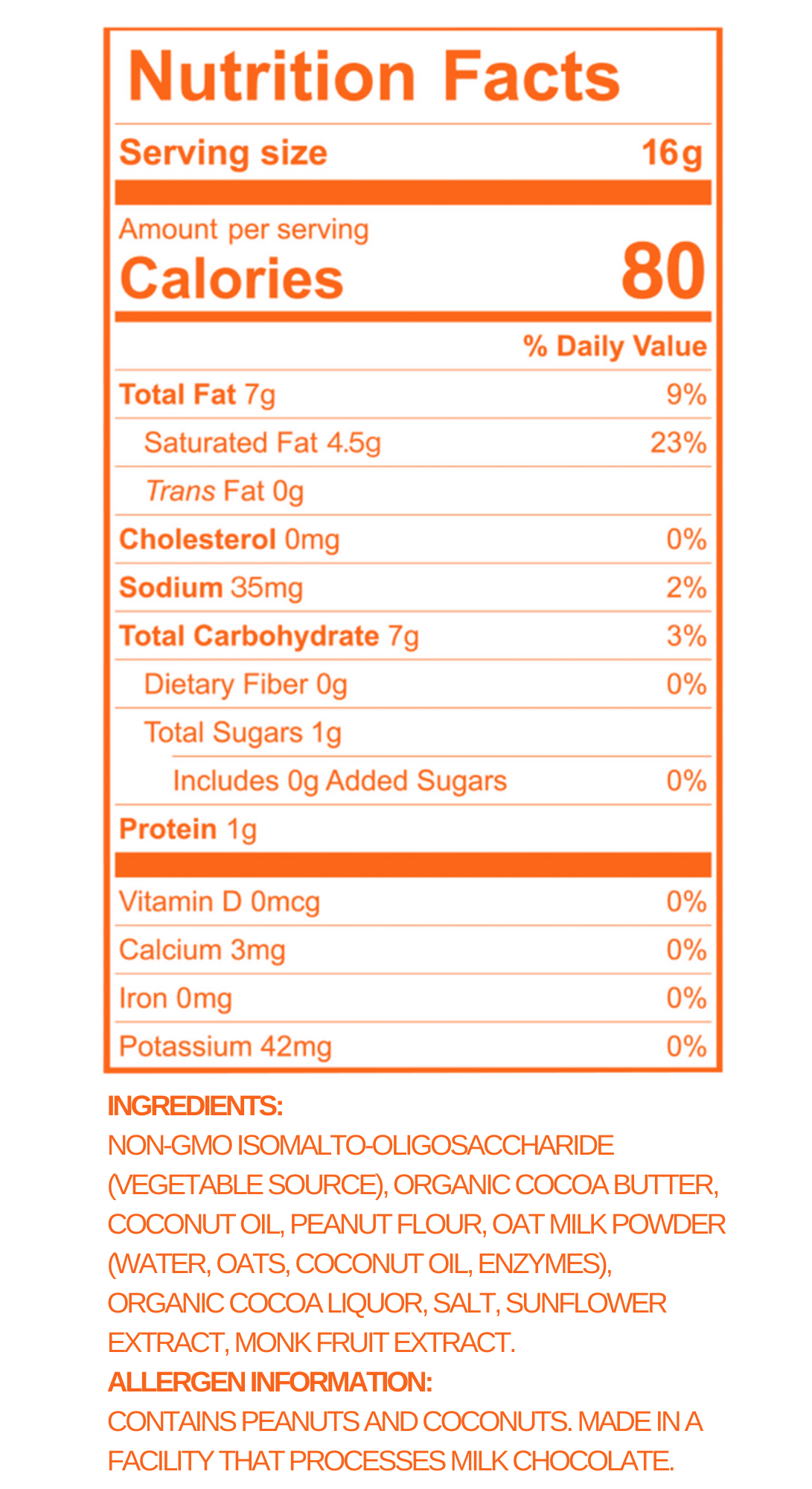 Oat Milk Chocolate Peanut Butter Cups - Grab & Go Box WHL-PBC-30PC