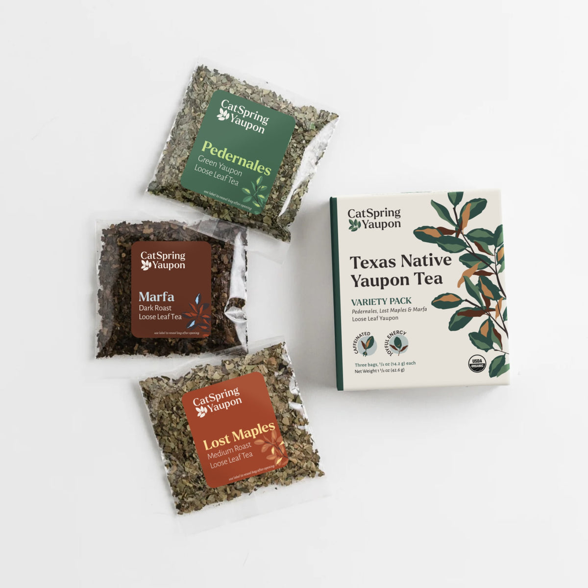 Loose Leaf Yaupon Tea Variety Pack 1116-C