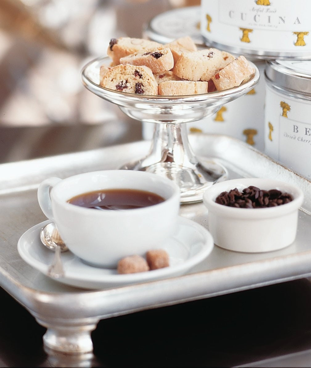 Bella Cucina Dried Cherry & Almond Biscotti styled on a table