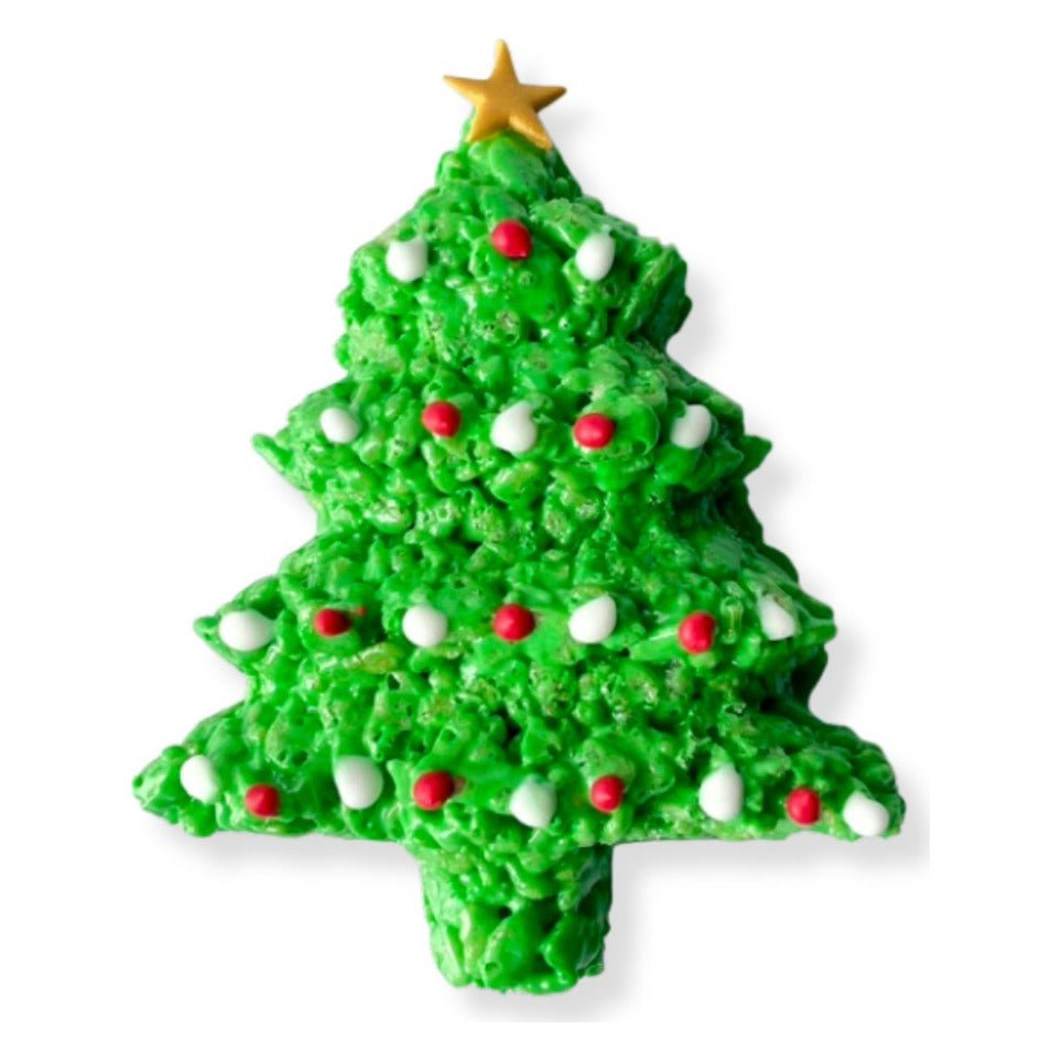 Creative Crispies Co. Christmas Tree Rice Crispie Treat, front of the package