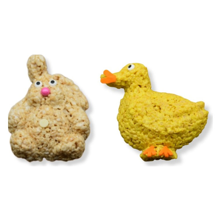 Creative Crispies Co. Easter Bunny and Chick Rice Crispie Treat, front of the package
