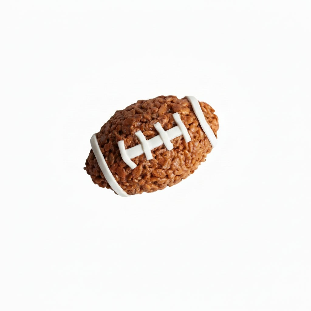 Creative Crispies Co. Football Rice Crispie Treat, front of the package