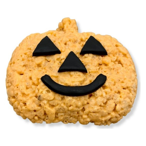 Creative Crispies Co. Jack O' Lantern Rice Crispie Treat, front of the package