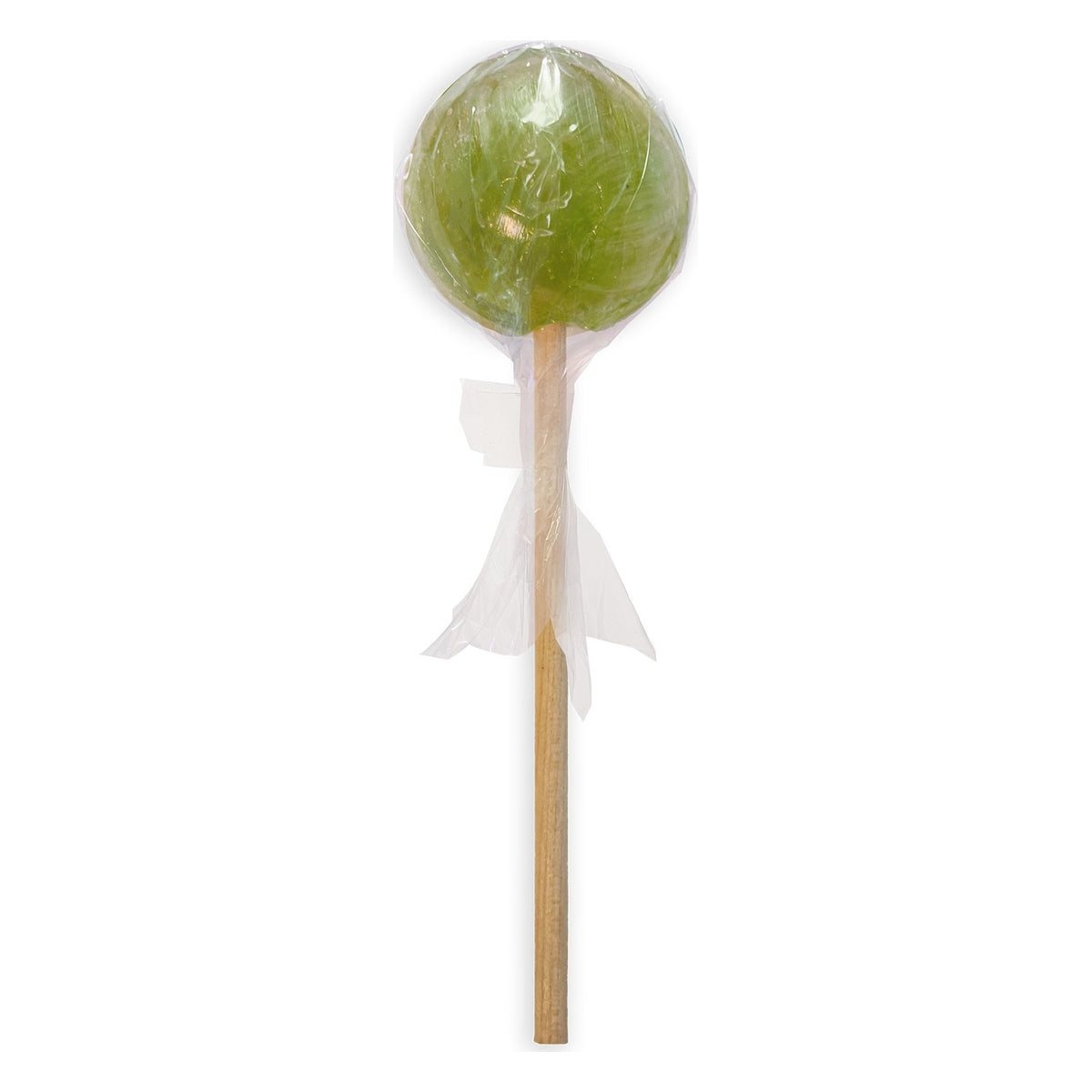 Startup Candy Co. Green Apple Jumbo Pop, Wooden-Stick Lollipop, front of the package