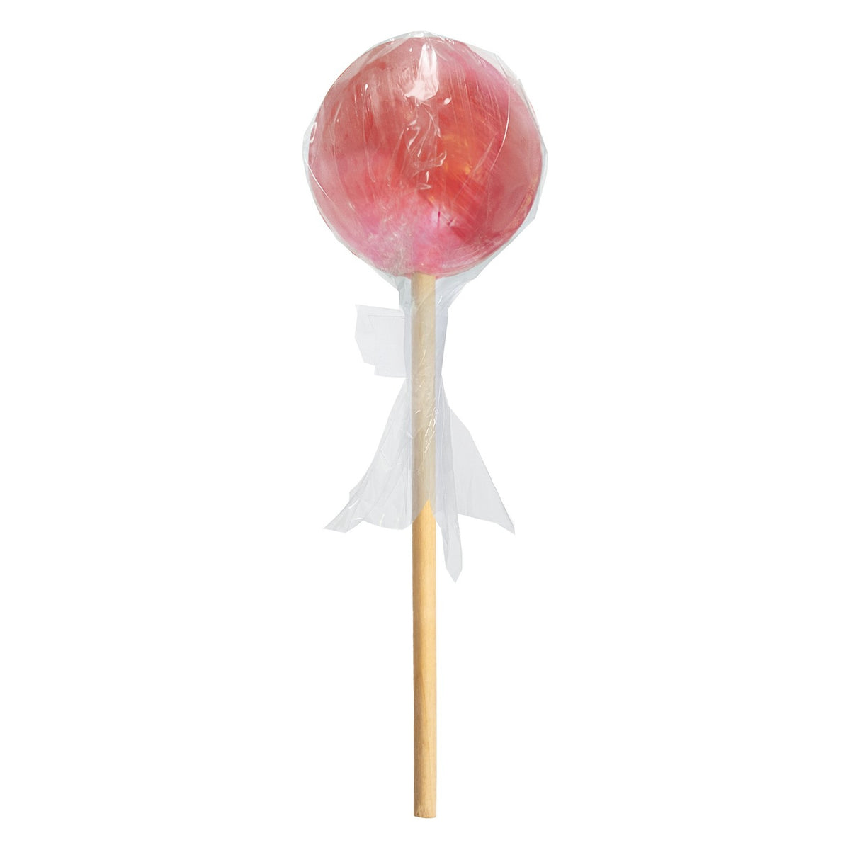 Startup Candy Co. Strawberry Jumbo Pop, Wooden-Stick Lollipop, front of the package