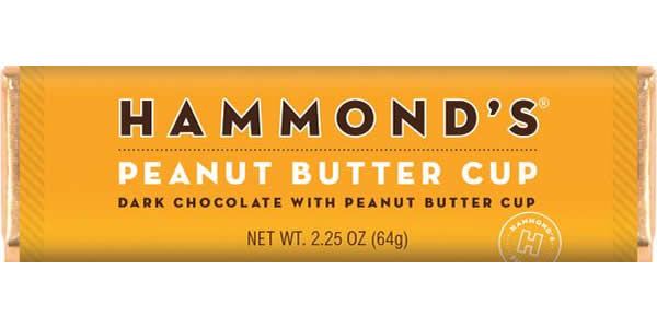 Hammond's Candies gourmet 2.25 oz milk chocolate bars in assorted flavours