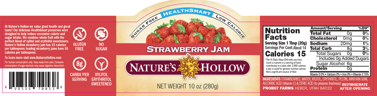 Confiture de fraises HealthSmart